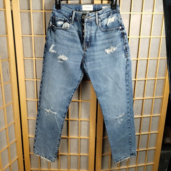 Frame Denim Denim - Frame Le Original Distressed Cropped Jeans Size 24
